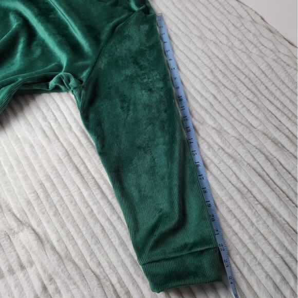 Talbots Plus Velour Pullover Green Long Sleeve Top Women’s 3X Cozy Christmas - Picture 10 of 10